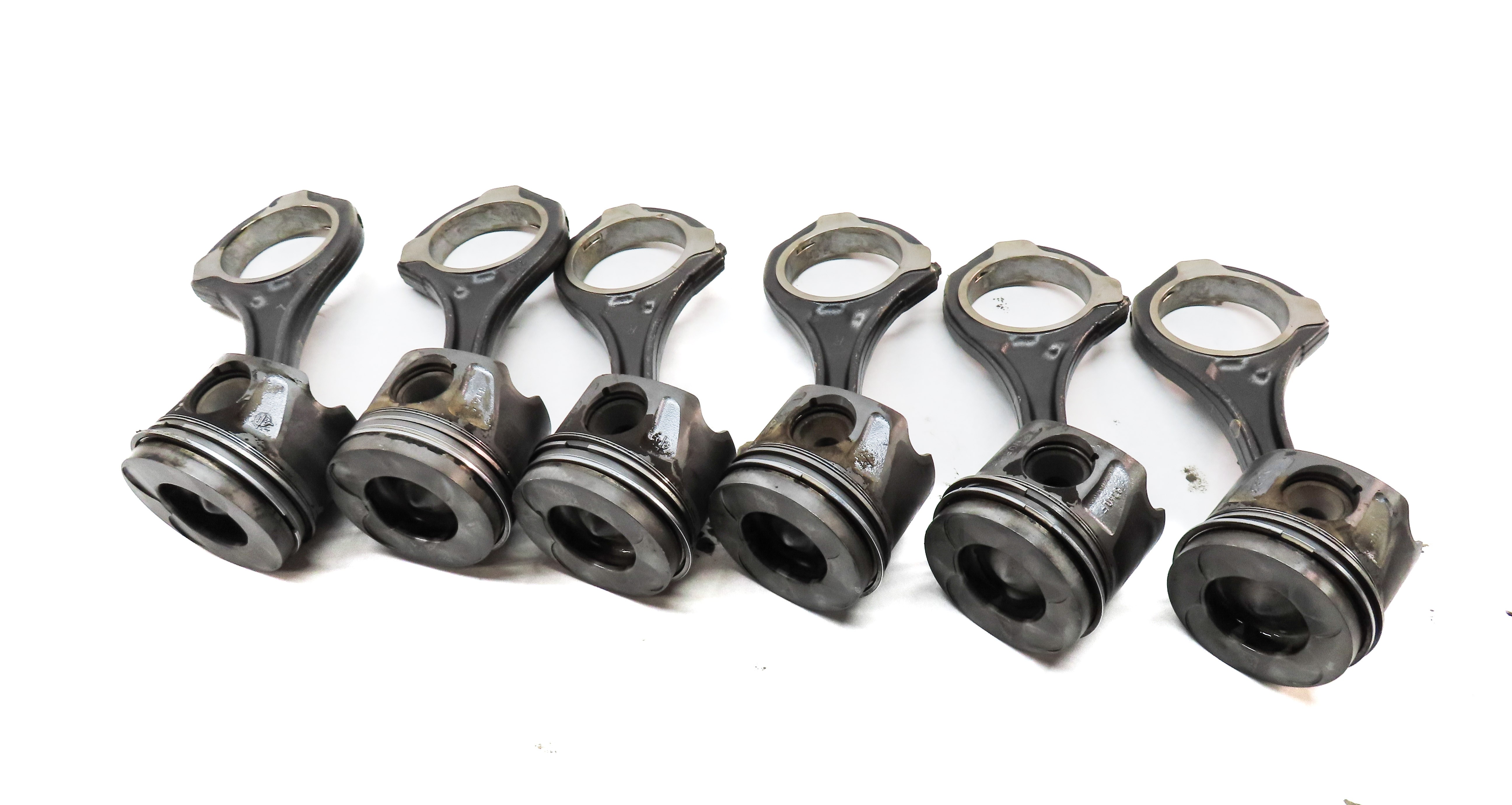 09-13 MERCEDES E350 GL320 GL350 ML320 ML350 3.0L DIESEL ENGINE PISTON & ROD SET — exact item pictured